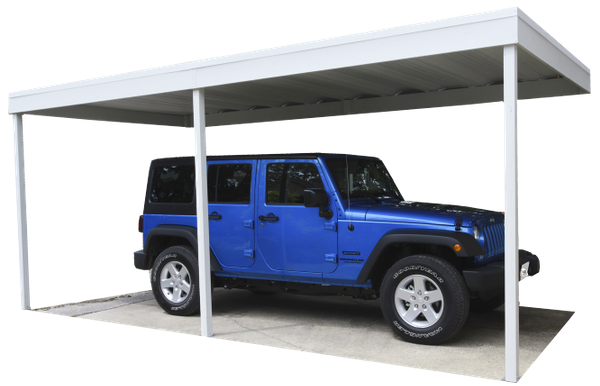 Wall Attached Steel Carport