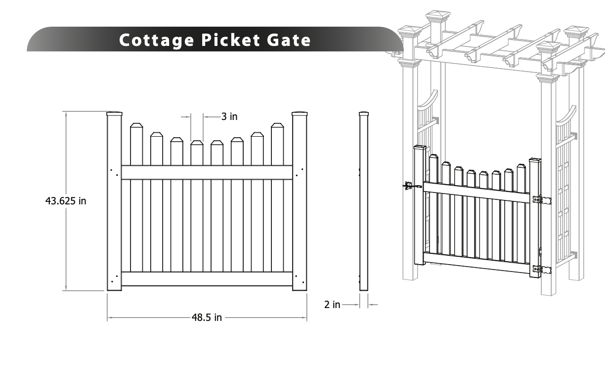 Cottage Picket Gate Image