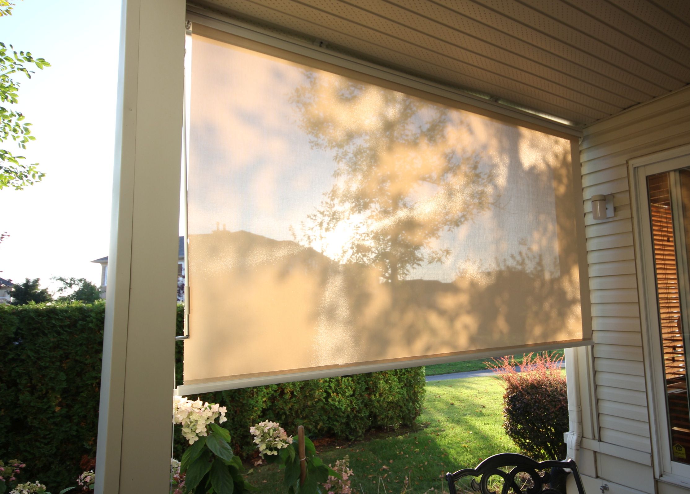 Solar Shade Screens And Outdoor, Sliding Shade Panels Outdoor