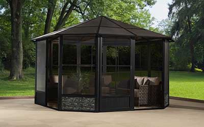 Round & Octagonal Gazebos - Free Standing Screen Rooms