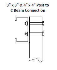 C Beam to Post Connection