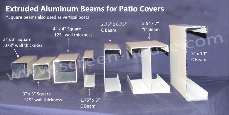 Patio Cover Beam Types