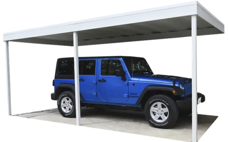 Arrow Wall Attached Carport Kits