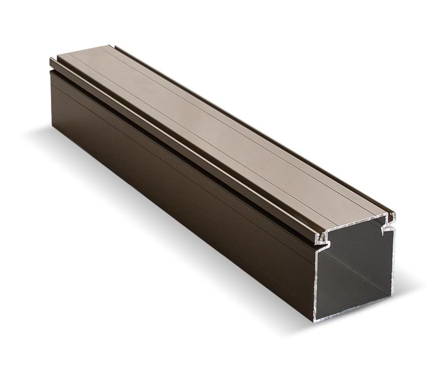 Clay coloured aluminium frame extrusion