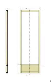 Polaria panel specification drawing with dimensions