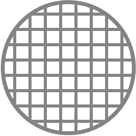 Magnified diagram of Better-Vue screen mesh weave